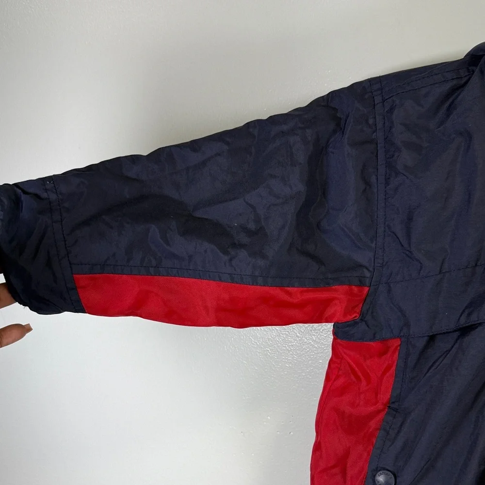 Vintage Carter's Navy and Red Fleece-lined Hooded‎ Coat for Kids Size 3T